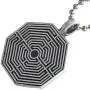 Medieval France Jewelry Octagonal Arras Amiens Labyrinth Maze of Chartres Cathedral Protection Amulet Symbol of Life Pewter Mens Womens Pendant Necklace Charm for Men Women Unisex Silver Ball Chain Medieval France Jewelry Octagonal Arras Amiens Labyrinth Maze of Chartres Cathedral Protection Amulet Symbol of Life Pewter Mens Womens Pendant Necklace Charm for Men Women Unisex Silver Ball Chain