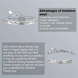 G-Ahora Military Mom Bracelet I Once Protected Him Now He Protects Us All Gifts for Army Mom Air Force Mom Navy Mom