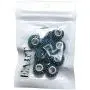 RUBYCA 15MM 20pcs Big Hole Crystal Charm Beads fit European Charm Bracelet Jewelry Indicolite Blue RUBYCA 15MM 20pcs Big Hole Crystal Charm Beads fit European Charm Bracelet Jewelry Indicolite Blue