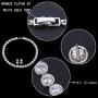 EVER FAITH Silver-Tone Round Cut Cubic Zirconia Tennis Necklace Bracelet Earrings Set