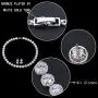 EVER FAITH Silver-Tone Round Cut Cubic Zirconia Tennis Necklace Bracelet Earrings Set EVER FAITH Silver-Tone Round Cut Cubic Zirconia Tennis Necklace Bracelet Earrings Set