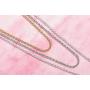 NYC Sterling Unisex Sterling Silver 2mm Diamond Cut Italian Made Rope Chain Necklace