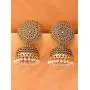 Crunchy Fashion Tribal Muse Oxidized Collection Stylish Indian Wedding Jewelry Jhumki Jhumka Earrings for Women