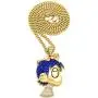 GWOOD L Uzi Cartoon Crystal Rhinestone Pendant Necklace