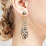 Coucoland 1920s Flapper Earrings Roaring 20s Great Gatsby Rhinestone Earrings