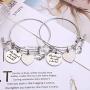 M MOOHAM 2021 Graduation Gifts, Teacher Gifts, 26 Initial Charm Bracelets Gifts for Teacher and Graduate