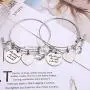 M MOOHAM 2021 Graduation Gifts, Teacher Gifts, 26 Initial Charm Bracelets Gifts for Teacher and Graduate