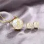 PAPAGENA Gold Plated Initial Necklace Earrings Jewelry Set Round Disc Personalized Alphabet Letter Pendant Necklaces Jewelry Gift for Women Girls PAPAGENA Gold Plated Initial Necklace Earrings Jewelry Set Round Disc Personalized Alphabet Letter Pendant Necklaces Jewelry Gift for Women Girls