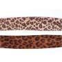 LeopardXL 2-Pack Leopard Print Faux Suede Choker Necklace-30CM