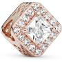 Pandora Jewelry Geometric Radiance Cubic Zirconia Charm in Pandora Rose
