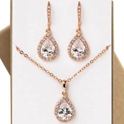 A+O Mother of the bride Gift Drop Earrings or Jewelry set in Silver, Yellow Gold, Rose Gold