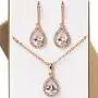 A+O Mother of the bride Gift Drop Earrings or Jewelry set in Silver, Yellow Gold, Rose Gold A+O Mother of the bride Gift Drop Earrings or Jewelry set in Silver, Yellow Gold, Rose Gold