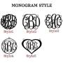 Joelle Monogram Necklace Sterling Silver Custom Any Initial Name Necklace for Women Girls