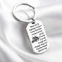 FUSTMW Truck Driver Gifts Keychain May Your Guardian Angel Ride with You Drive Safe Key Chain Long Distance Relationship Gift for Trucker Wife Couple Gifts for Him
