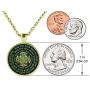 May The Road Rise Up to Meet You - Irish Blessing Celtic Cross Pendant Necklace with Chain
