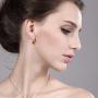 Gem Stone King 3.60 Ct Oval Ecstasy Mystic Topaz 18K Yellow Gold Plated Silver Dangle Earrings
