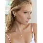 Mariell Rose Gold Round-Cut Cubic Zirconia Necklace Earrings Set for Brides, Bridesmaids & Everyday Wear Mariell Rose Gold Round-Cut Cubic Zirconia Necklace Earrings Set for Brides, Bridesmaids & Everyday Wear