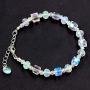 Charms AB Multi Colored Crystal Beaded Strand Bracelet Teacher Gifts Jewelry Gifts for Women Teen Girls Y939