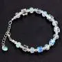 Charms AB Multi Colored Crystal Beaded Strand Bracelet Teacher Gifts Jewelry Gifts for Women Teen Girls Y939 Charms AB Multi Colored Crystal Beaded Strand Bracelet Teacher Gifts Jewelry Gifts for Women Teen Girls Y939