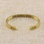 Asteria Jewelry Inspirational Gifts Keep Going for Women Cuff Bracelet Bangle Stainless Steel Engraved Come Gift Box (Keep Fucking Going(Gold))