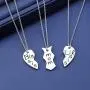 Birthday Gift 3PCs/Set Mom Big Sister Little Sister Mom Necklace Matching Heart Jewley Gift for Daughter Mom Matching Heart Pendant Jewelry Birthday Gift 3PCs/Set Mom Big Sister Little Sister Mom Necklace Matching Heart Jewley Gift for Daughter Mom Matching Heart Pendant Jewelry