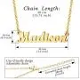Ldurian Name Necklace Personalized, Customized Name Plate Necklace,14K Gold Plated Personalized Dainty Name Necklace for Women Girl, Birthday Jewelry Gift for Women Ldurian Name Necklace Personalized, Customized Name Plate Necklace,14K Gold Plated Personalized Dainty Name Necklace for Women Girl, Birthday Jewelry Gift for Women