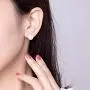 Cherry Blossom Charm Stud Earrings Sterling Silver with Crystal Enamel & Pink Flower Charm for Women Girls Fashion Fine Jewelry Cherry Blossom Charm Stud Earrings Sterling Silver with Crystal Enamel & Pink Flower Charm for Women Girls Fashion Fine Jewelry
