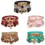 NSLS 5 Sets Boho Bracelets for Women Multilayer Stackable Sparkly Crystal Beaded Stretch Bracelets Set for Teen Girls Bead Bracelet Jewelry Set NSLS 5 Sets Boho Bracelets for Women Multilayer Stackable Sparkly Crystal Beaded Stretch Bracelets Set for Teen Girls Bead Bracelet Jewelry Set