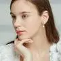 Fansilver 925 Sterling Silver Freshwater Cultured Pearl Drop Earrings For Women Elegant Pearl Dangle Earrings Leverback 6mm/8mm Wedding Jewelry