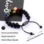 Chakra Bracelet - 7 Chakra Crystal Gemstone Bead Bangle Bracelet for Yoga Meditation, Healing, Anxiety Relax Chakra Bracelet - 7 Chakra Crystal Gemstone Bead Bangle Bracelet for Yoga Meditation, Healing, Anxiety Relax