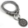 YANGFJcor Viking Rune Son of SunSloar Kolovrat Amulet Pendants Necklace,Scandinavian Round Circle Alloy Necklace Men Jewelry Gifts