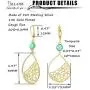 Sllaiss 14k Gold Plated Leaf Teardrop Earrings for Women 925 Sterling Silver Leverback Earrings Turquoise Filigree Drop Dangle Earrings Dainty Fine Jewelry Gift Sllaiss 14k Gold Plated Leaf Teardrop Earrings for Women 925 Sterling Silver Leverback Earrings Turquoise Filigree Drop Dangle Earrings Dainty Fine Jewelry Gift