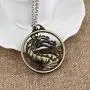 Dragon Necklace for Men, Retro Dragon Totem Pendant Necklace with 19.7” Chain, Gothic Dragon Amulet Necklace, Viking Dragon Signet Pendant, Punk Animal Dragon Jewelry Gift for Men Boys