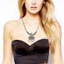 Sansar India Oxidized Pendant Indian Necklace Jewelry for Girls and Women 1588