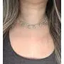 SUNXN Butterfly Necklace Tennis Chain Choker CZ Bling Silver Gold Pendant Necklace Gift for Women Girls Jewelry
