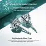 18K Gold Plated 925 Sterling Silver Stud Earrings Simulated Diamond Round CZ Ear Studs 18K Gold Plated 925 Sterling Silver Stud Earrings Simulated Diamond Round CZ Ear Studs