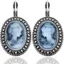 Soul Statement Womens Coin Earrings Vintage Gray and Silver Dangles Soul Statement Womens Coin Earrings Vintage Gray and Silver Dangles