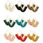9 Pairs Tassel Statement Earrings Bohemian Fringe Silky Dangle Earrings V Shaped Handmade Geometric Triangle Drop Earrings for Women Girls 9 Pairs Tassel Statement Earrings Bohemian Fringe Silky Dangle Earrings V Shaped Handmade Geometric Triangle Drop Earrings for Women Girls