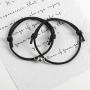 liforlove 2 pcs Magnetic Couple Bracelet Mutual Attraction Relationship Matching Friendship Rope Bracelet Gift for Her Him Boyfriend Girlfriend BFF Best Friends