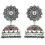 Aheli Beautiful Indian Oxidized Jhumki Earrings Set Bollywood Ethnic Wedding Wear Fashion Jewelry for Women Girls Aheli Beautiful Indian Oxidized Jhumki Earrings Set Bollywood Ethnic Wedding Wear Fashion Jewelry for Women Girls