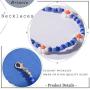 Brinote Boho Beads Choker Necklace Chain Flower Necklaces Jewelry for Women and Girls