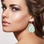 UMTNOR Teardrop Faux Leather Earrings Set Drop Dangle Earrings Lightweight Leather Earrings for Women Jewelry