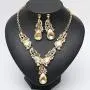 CSY Luxury Austrian Crystal Necklace Earrings Rhinestone Bridal Wedding Party Costume Jewelry Sets for Brides Bridesmaids Women CSY Luxury Austrian Crystal Necklace Earrings Rhinestone Bridal Wedding Party Costume Jewelry Sets for Brides Bridesmaids Women