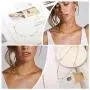 18k Gold Round Disc Charm Choker Boho Dangle Coin Chain Necklace for Women Graduation Gifts for Her Trendy Handmade Jewelry for girls 18k Gold Round Disc Charm Choker Boho Dangle Coin Chain Necklace for Women Graduation Gifts for Her Trendy Handmade Jewelry for girls
