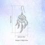 INFUSEU Sterling Silver Lotus Flower Dream Catcher Dangle Earrings for Women Charms Drop Earring