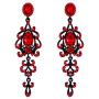 BriLove Womens Victorian Style Wedding Bridal Crystal Teardrop Chandelier Dangle Earrings