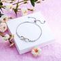 DESIMTION Infinity Bracelet for Women,Charm Symbol Adjustable Bracelets for Women Mothers Day Birthday Gifts for Women Mom Girls Girlfriends
