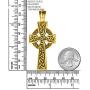 EVBEA Celtic Cross Necklace for Men Viking Irish Knot Serenity Prayer Pendant Crucifix Mens Jewelry with Stainless Steel Curb Chain