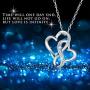 Billie Bijoux Silver Necklaces for Women 925 Sterling Silver Infinity Heart Love Diamond Pendant Neckalce Gift for Women Girls Girlfriends Valentines Day Mothers Day