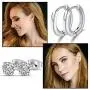KANOUE Hypoallergenic Stainless Steel Stud Earrings Set Cubic Zirconia 316L Earrings (12 Pairs)